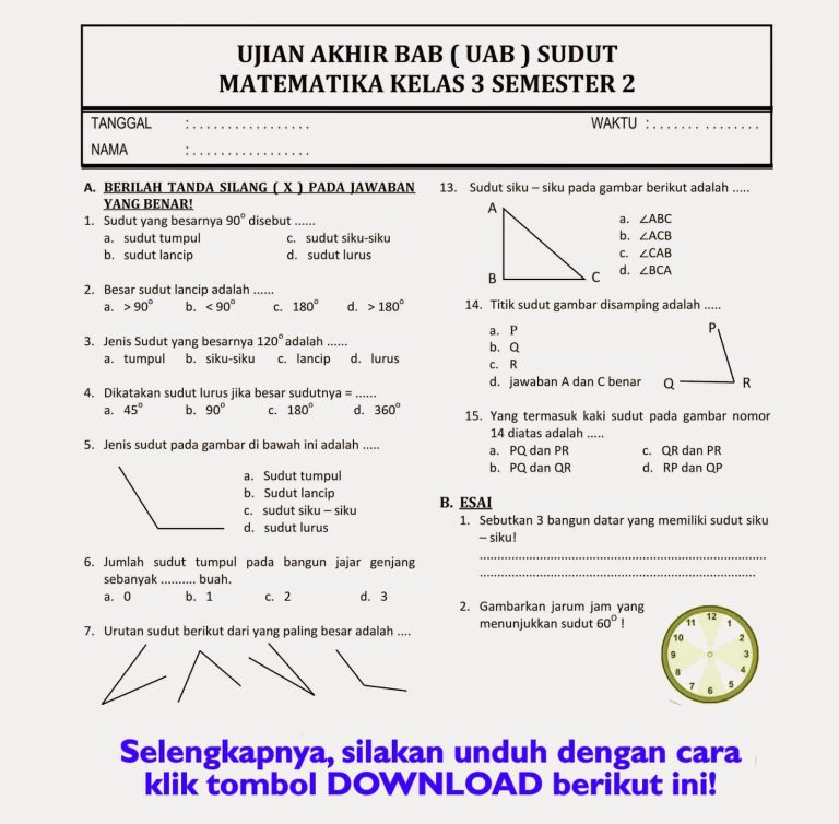 10 Rahasia Cepat Kuasai Contoh Soal dan Pembahasan Matematika Kelas 3 SD Semester 2 2026 10 Rahasia Cepat Kuasai Contoh Soal dan Pembahasan Matematika Kelas 3 SD Semester 2 2026