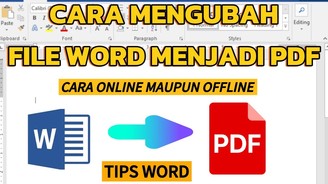 CARA MENGUBAH FILE WORD KE PDF - YouTube CARA MENGUBAH FILE WORD KE PDF - YouTube