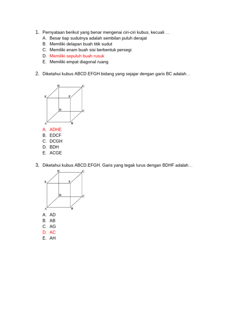 7 Rahasia Kuasai Contoh Soal dan Pembahasan Matematika Dimensi 3 Kelas 12 Agar Lulus Ujian 7 Rahasia Kuasai Contoh Soal dan Pembahasan Matematika Dimensi 3 Kelas 12 Agar Lulus Ujian