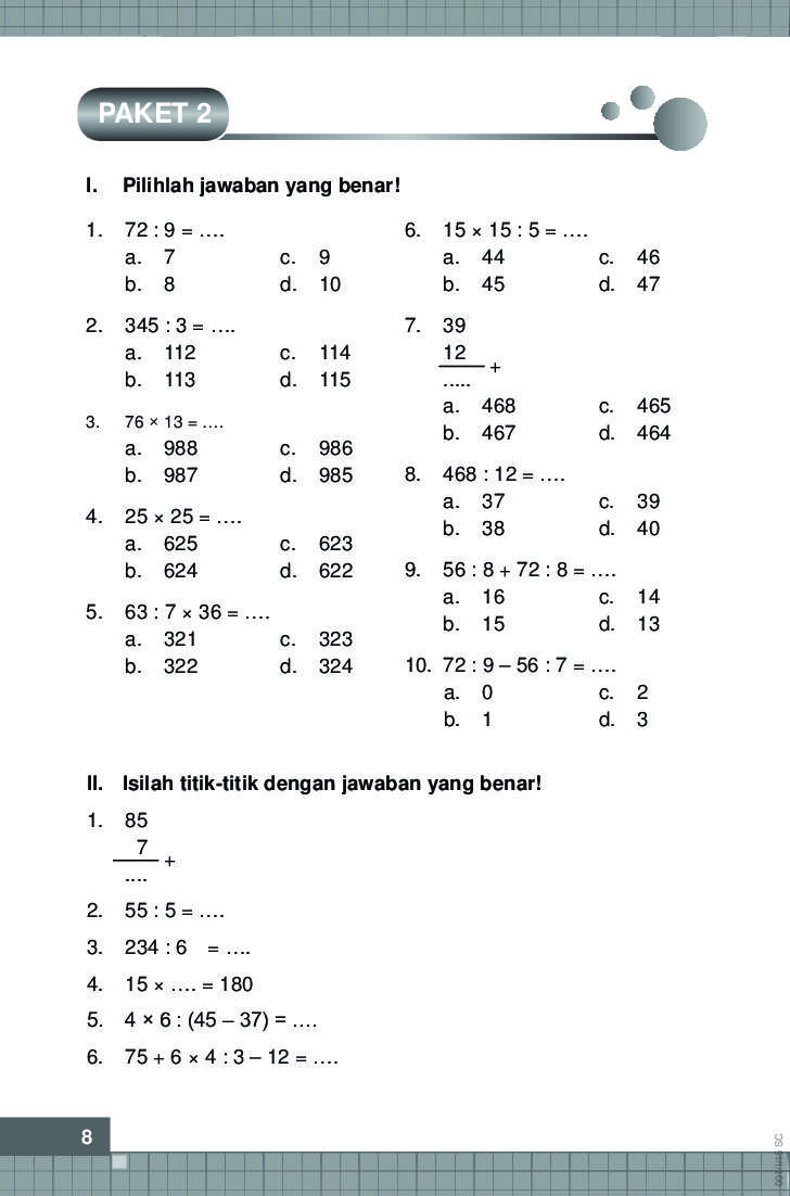 Rahasia Lulus Ujian dengan 7 Contoh Soal dan Pembahasan UN Matematika Kelas 3 Terbaru
