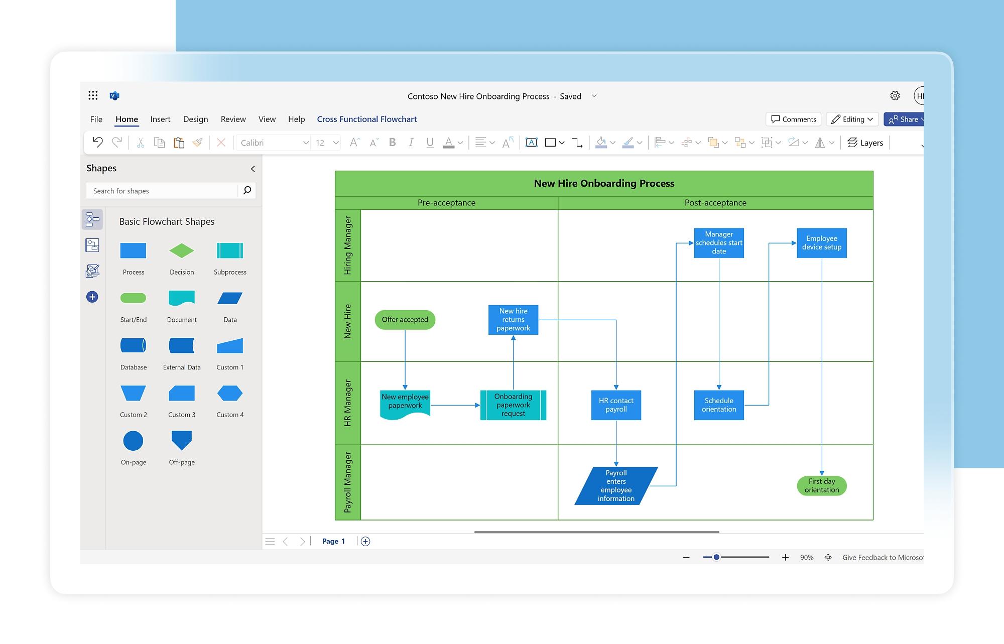 Cara Membuat Diagram di Microsoft Visio Panduan Lengkap