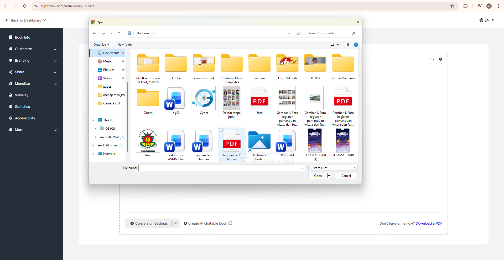 Cara Mengubah File Word Menjadi Flipbook Interaktif di FlipHTML5