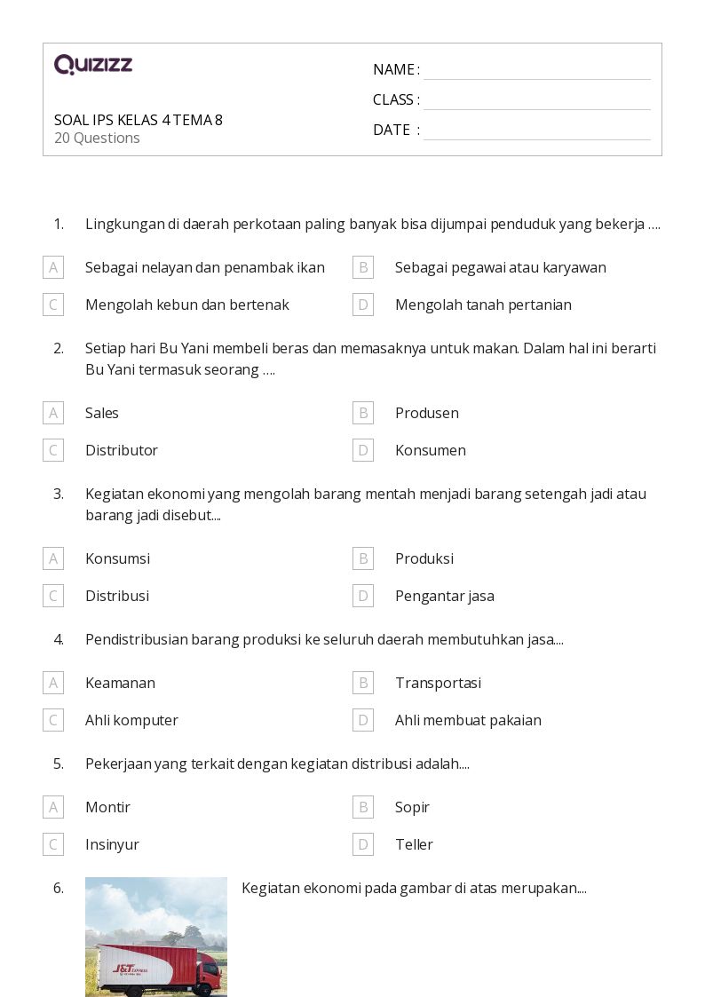 50 lembar kerja Tumbuhan Hewan dan Bumi untuk Kelas 4 di Quizizz