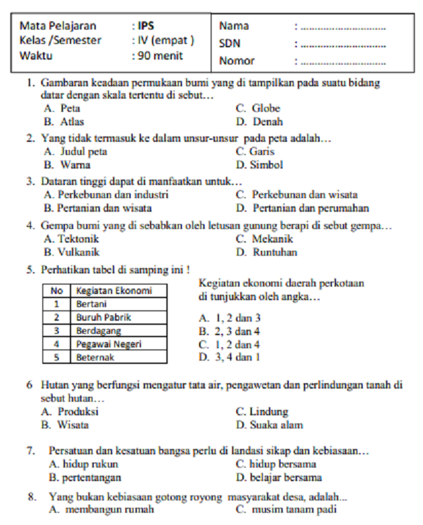 50 Bank Soal IPS Kelas 4 Postingan Akhmad Strisno: Wajib Tahu untuk OSN 2026 50 Bank Soal IPS Kelas 4 Postingan Akhmad Strisno: Wajib Tahu untuk OSN 2026