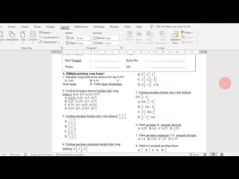 Cara Membuat Tulisan di Word Menjadi 2 bagian Membagi 1 Halaman Word