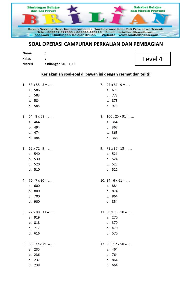 7 Soal Matematika Kelas 4 yang Pasti Muncul di Sumatif 2026, Pelajari Sekarang 7 Soal Matematika Kelas 4 yang Pasti Muncul di Sumatif 2026, Pelajari Sekarang