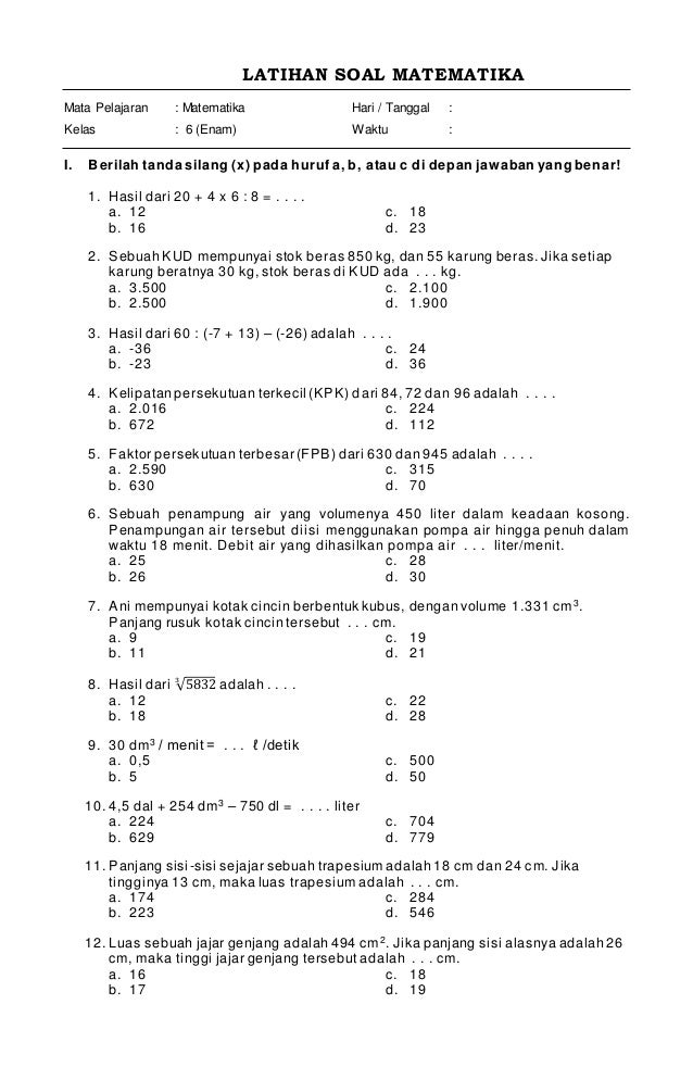 Akhirnya Terungkap! 3 Rahasia Penting di Latihan Soal 3.1 Matematika Kelas 6 Halaman 16-17 Akhirnya Terungkap! 3 Rahasia Penting di Latihan Soal 3.1 Matematika Kelas 6 Halaman 16-17