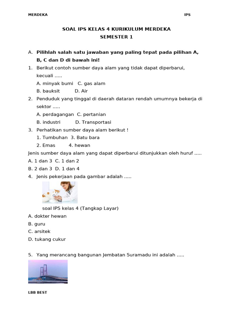 Terbukti Membantu! 7 Contoh Soal Tema 1 IPS Kelas 4 yang Jarang Diketahui Guru 2026