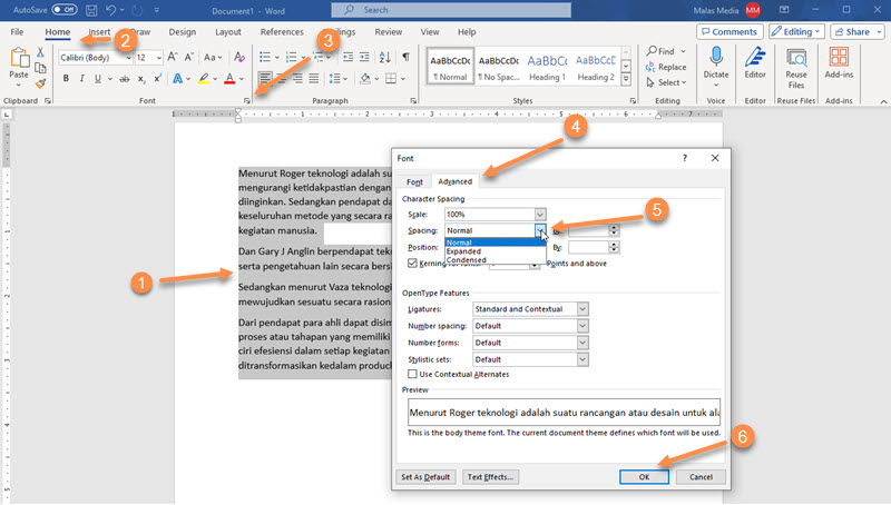 Ternyata Begini Cara Ubah Space Antar Kata di Word 2013 Agar Dokumen Rapi Seketika