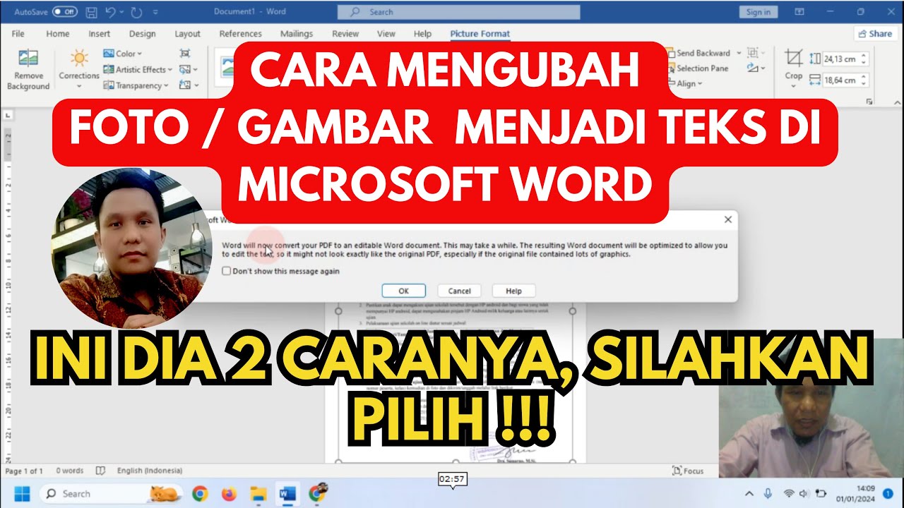 Ternyata Ini Cara Ubah Teks Difoto ke Dokumen Word Paling Cepat dan Akurat