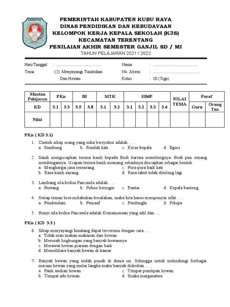 Wajib Tahu Kunci Jawaban soal tema 2 kelas 3 revisi 2019 dan jawaban terbaru agar nilai maksimal
