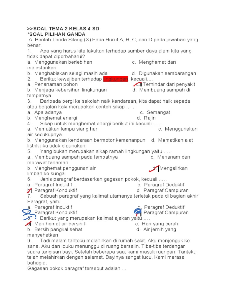 Wajib Tahu Kunci Jawaban soal tema 2 kelas 4 sub tema 3 revisi terbaru Agar Nilai Sempurna